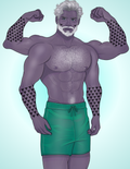 5.5 x 7.1 Postcard SFW Art of Zivren - Rescued by the Alien Dad
