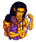 Ahlvo & Ava - Chibi Sticker (2.2" x 3")