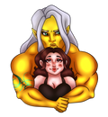 Varrek & Chloe - Chibi Sticker (2.4" x 3")