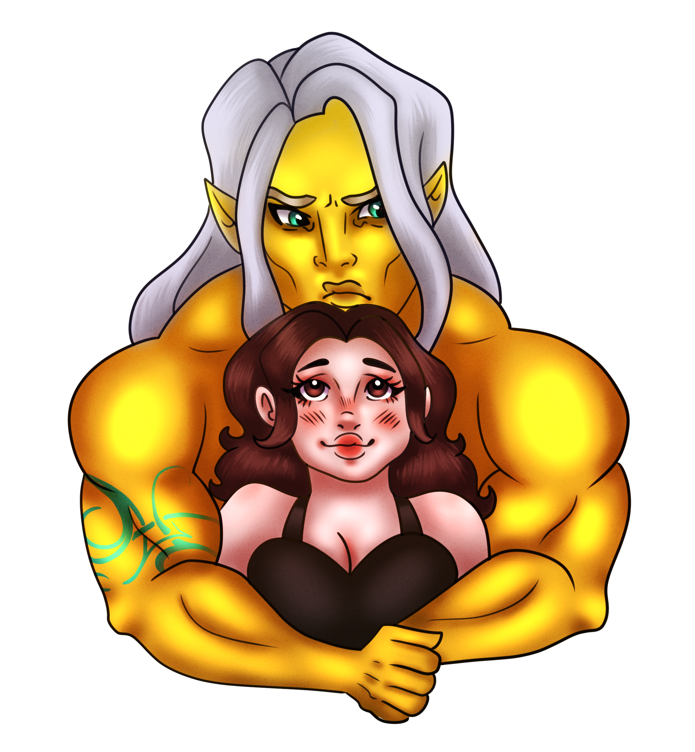 Varrek & Chloe - Chibi Sticker (2.4" x 3")