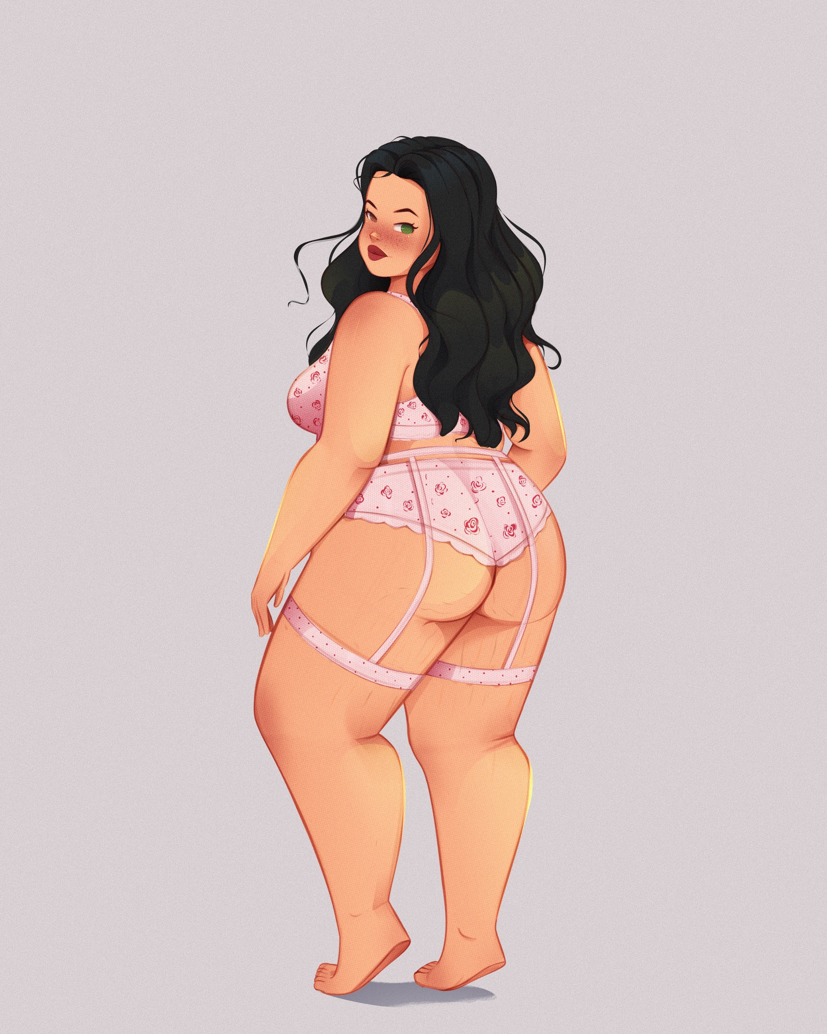 5x7 Postcard SFW Pinup of Lindsay - Treasured by the Himbo Zombie