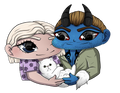 Harper, Luka, & Viper Chibi Sticker