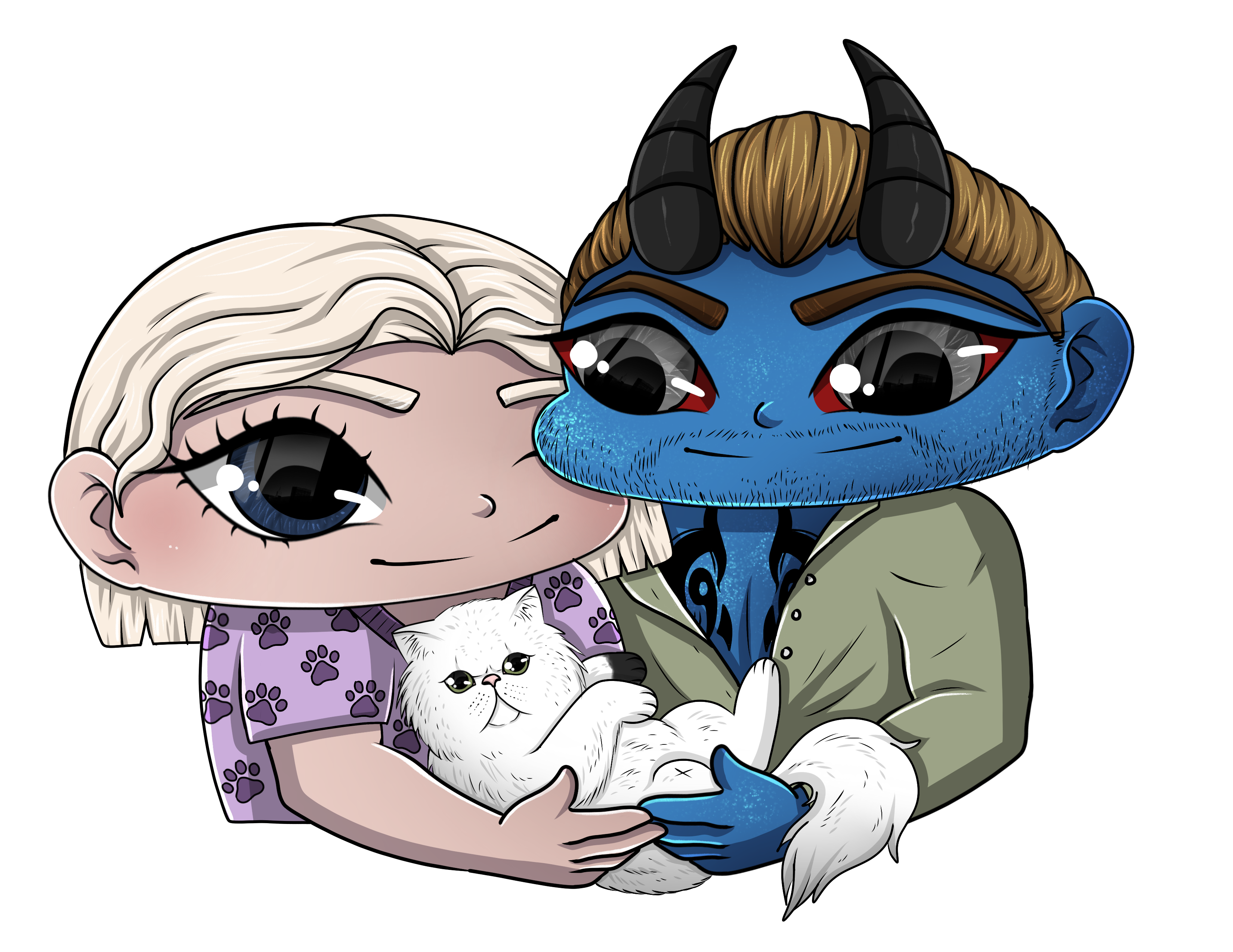 Harper, Luka, & Viper Chibi Sticker