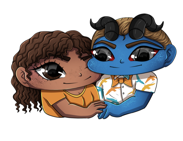 Sam & Mylo Chibi Sticker