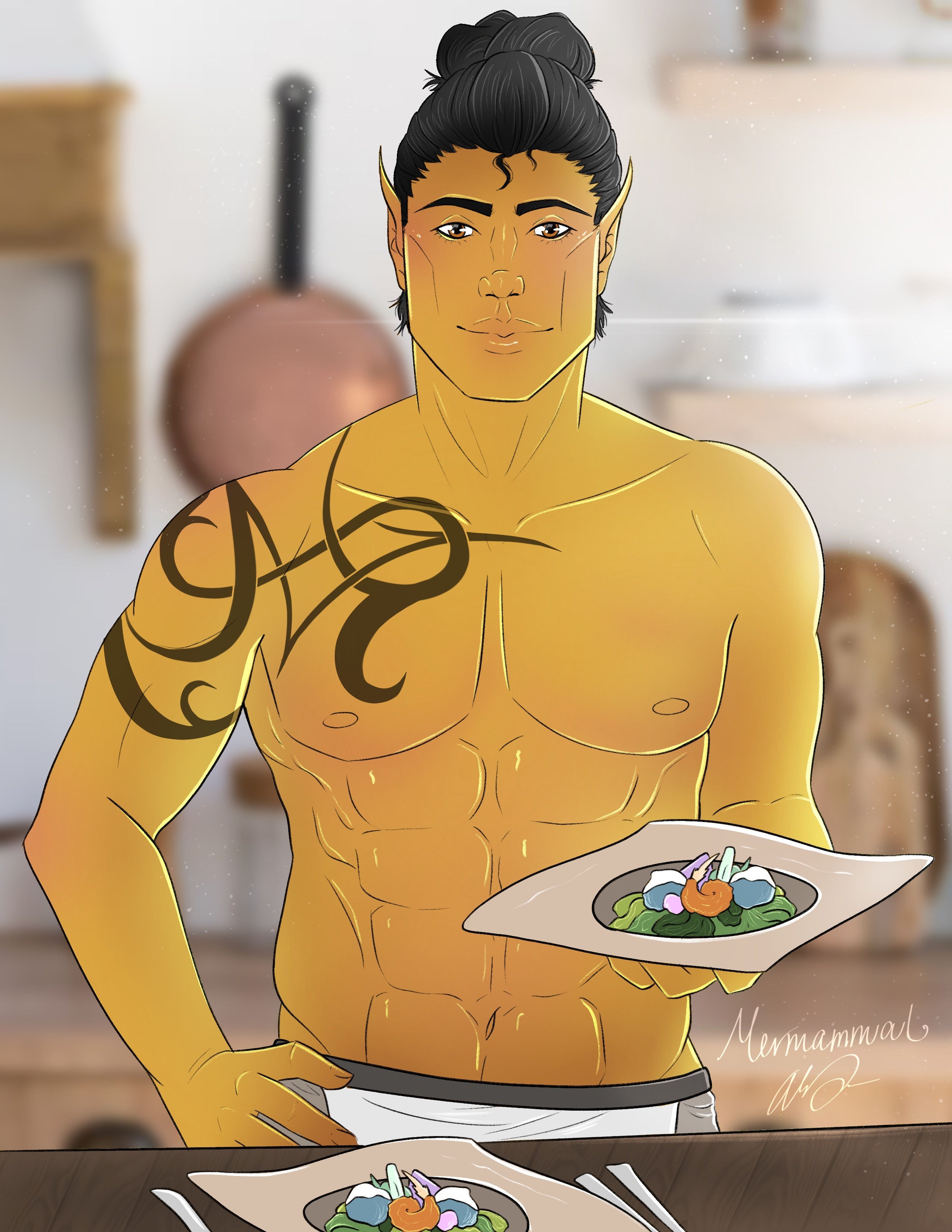 Waldric Cooking Sticker (3" x 3.9")